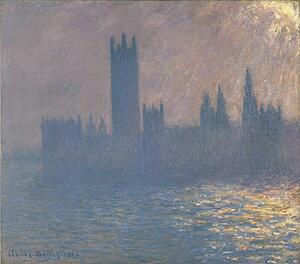 Houses Art Print - Houses Of Parliament, Sunlight Effect (Le Parlement, Effet De Soleil)