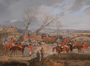 Hunting Scene: The Kill - Art Print Art Print - Hunting Scene: The Kill