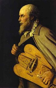 Hurdy-Gurdy Player - Art Print Art Print - Hurdy-Gurdy Player