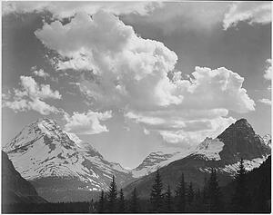 Documenting The Period Ca 1933 1942 Art Print - In Glacier National Park, Montana. Photographs Of National Parks And Monuments, Compiled 1941 - 1942, Documenting The Period Ca. 1933 - 1942.