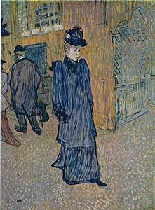 Jane Avril Sortant Du Moulin Rouge / Jane Avril Leaving The Moulin Rouge - Art Print Art Print - Jane Avril Sortant Du Moulin Rouge / Jane Avril Leaving The Moulin Rouge