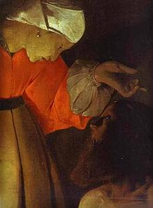 Art Print - Job And His Wife. Detail