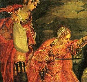 Art Print - Judith And Holofernes. Detail
