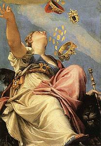 Art Print - Juno Bestowing Her Gifts On Venice. Detail