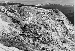Jupiter Art Print - Jupiter Terrace, Fountain Geyser Pool, Yellowstone National Park, Wyoming. Photographs Of National Parks And Monuments, Compiled 1941 - 1942, Documenting The Period Ca. 1933 - 1942.