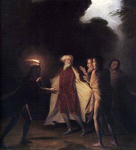 Art Print - King Lear In The Tempest Tearing Off His Robes