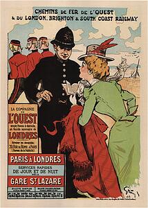 Londres Art Print - La Cie De L'ouest: "paris-Londres".