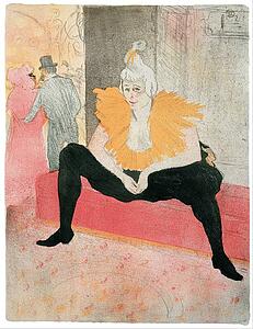 De Art Print - La Clownesse Assise