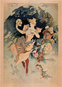 Jules Cheret Art Print - La Comédie