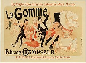 Jules Chéret Art Print - La Gomme