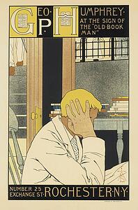 Old Man Art Print - La Librairie "the Old Book Man".