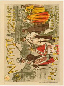 Etienne Moreau Nelaton Art Print - La Pastorale De "la Nativité".
