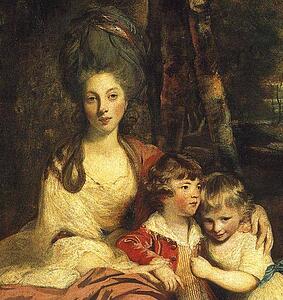 Lady Elizabeth Delmé And Her Children. Detail - Art Print Art Print - Lady Elizabeth Delmé And Her Children. Detail