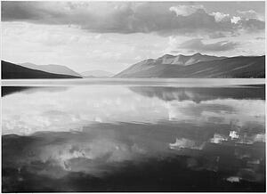Mcdonald Lake Art Print - Lake And Mountains, "mcdonald Lake, Glacier National Park, " Montana. Photographs Of National Parks And Monuments, Compiled 1941 - 1942, Documenting The Period Ca. 1933 - 1942.