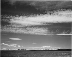 Lakes Art Print - Lake, Narrow Strip Of Mountains, Low Horizon, "yellowstone Lake, Yellowstone National Park, " Wyoming. Photographs Of National Parks And Monuments, Compiled 1941 - 1942, Documenting The Period Ca. 1933 - 1942.