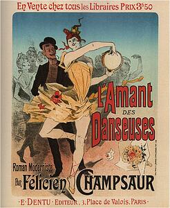 Jules Cheret Art Print - L'amant Des Danseuses