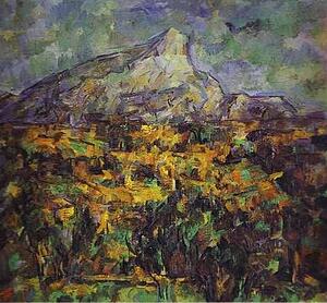 Landscape At Aix (Mount Sainte-Victoire) - Art Print Art Print - Landscape At Aix (Mount Sainte-Victoire)