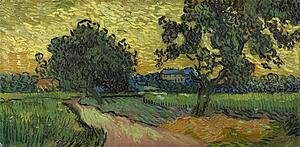 At Art Print - Landscape At Twilight