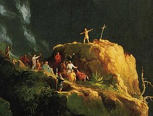 Art Print - Landscape Composition: Saint John In The Wilderness. Detail