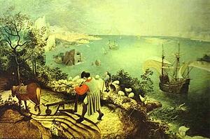 Art Print - Landscape With The Fall Of Icarus