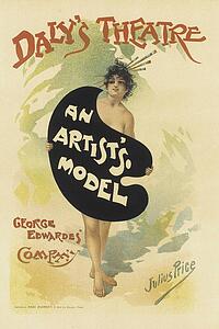 Model Art Print - Le Daly's Théâtre, "an Artist's Model"
