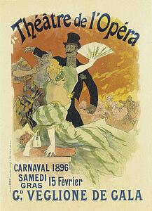 Carnaval Art Print - Le Théâtre De L'opéra, "carnaval 1896. Grand Veglione De Gala".