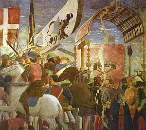 Legend Of The True Cross: Battle Between Heraclius And Chosroes. Detail - Art Print Art Print - Legend Of The True Cross: Battle Between Heraclius And Chosroes. Detail