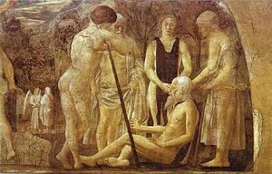 Legend Of The True Cross: Death Of Adam. Detail - Art Print Art Print - Legend Of The True Cross: Death Of Adam. Detail