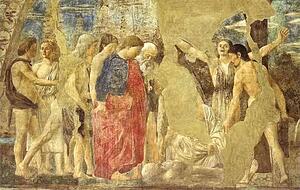 Art Print - Legend Of The True Cross: Death Of Adam. Detail