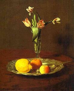 Art Print - Lemons, Apples And Tulips (Citron, Pommes Et Tulipes)