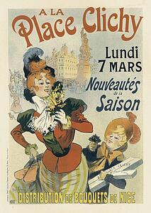 Places Art Print - Les Magasins "a La Place Clichy".