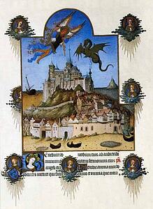 Les Trä�s Riches Heures Du Duc De Berry. St. Michael - Art Print Art Print - Les Trä�s Riches Heures Du Duc De Berry. St. Michael