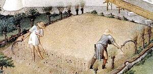 Les Trä�s Riches Heures Du Duc De Berry. July. Palais Poitiers. Detail - Art Print Art Print - Les Trä�s Riches Heures Du Duc De Berry. July. Palais Poitiers. Detail