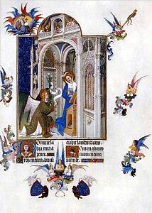 Les Trä�s Riches Heures Du Duc De Berry. Coronation Of Mary - Art Print Art Print - Les Trä�s Riches Heures Du Duc De Berry. Coronation Of Mary