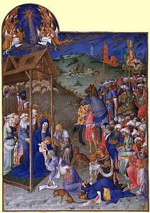 Les Trä�s Riches Heures Du Duc De Berry. Adoration Of The Magi - Art Print Art Print - Les Trä�s Riches Heures Du Duc De Berry. Adoration Of The Magi