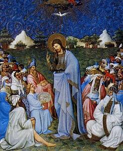 Les Trä�s Riches Heures Du Duc De Berry. Feeding The Multitude. Detail - Art Print Art Print - Les Trä�s Riches Heures Du Duc De Berry. Feeding The Multitude. Detail