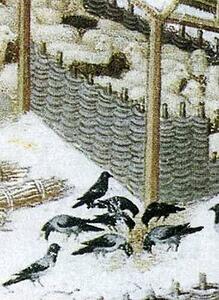Les Trä�s Riches Heures Du Duc De Berry. February. Detail - Art Print Art Print - Les Trä�s Riches Heures Du Duc De Berry. February. Detail