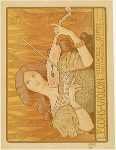  Art Print - Leçons De Violon.