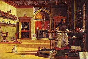 Life Of St. Jerome: Vision Of St. Augustine - Art Print Art Print - Life Of St. Jerome: Vision Of St. Augustine