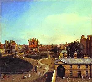 Art Print - London: Whitehall And The Privy Garden From Richmond House