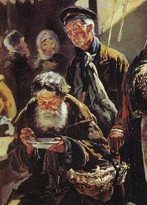 Lunch. Study For The Painting "flea Market In Moscow". Detail - Art Print Art Print - Lunch. Study For The Painting "flea Market In Moscow". Detail