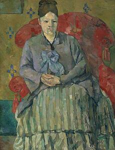 Madame Art Print - Madame Cézanne In A Red Armchair