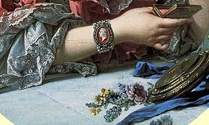 Madame De Pompadour At Her Dressing Table. Detail - Art Print Art Print - Madame De Pompadour At Her Dressing Table. Detail