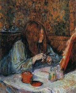 Madame Poupoule At Her Dressing Table - Art Print Art Print - Madame Poupoule At Her Dressing Table