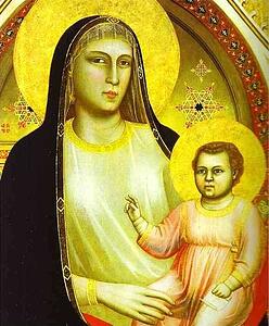 Madonna And Child Enthroned With Saints (Ognissanti Madonna). Detail - Art Print Art Print - Madonna And Child Enthroned With Saints (Ognissanti Madonna). Detail