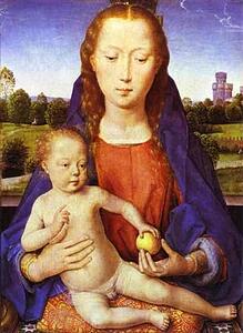 Madonna And Child Enthroned - Art Print Art Print - Madonna And Child Enthroned