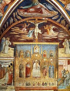 Madonna And Child Surrounded By Saints - Art Print Art Print - Madonna And Child Surrounded By Saints