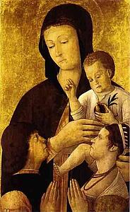 Art Print - Madonna And Child With Donors