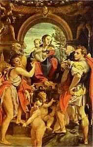 Madonna And Child With St. George - Art Print Art Print - Madonna And Child With St. George