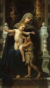 Madonna And Child With St. John The Baptist - Art Print Art Print - Madonna And Child With St. John The Baptist